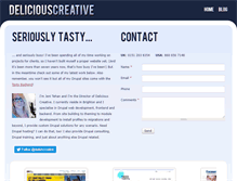 Tablet Screenshot of deliciouscreative.com